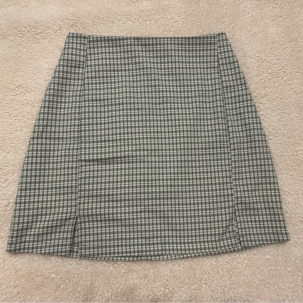 John Galt | Brandy Melville Plaid Green Skirt